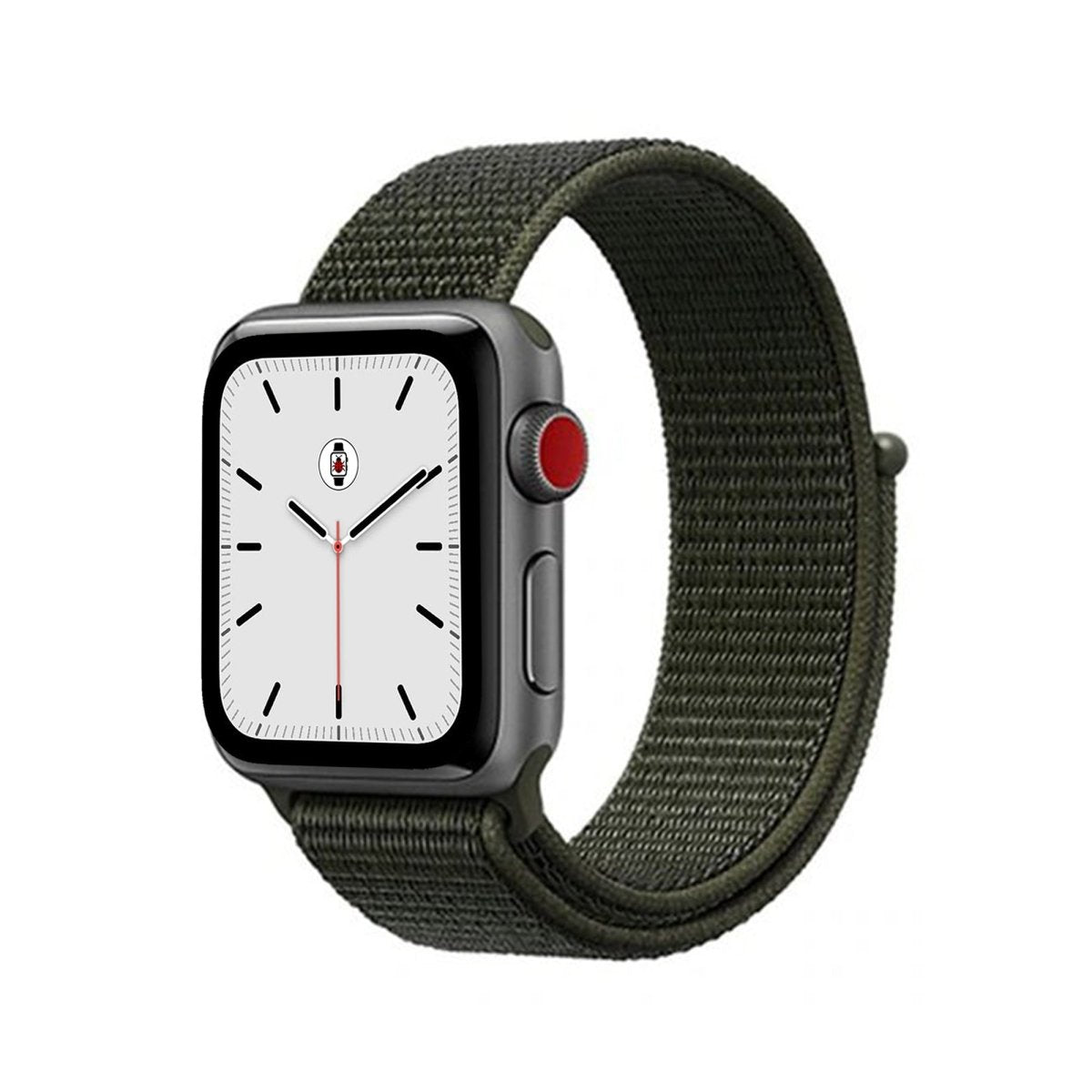 Cargo Khaki BB Nylon Sport Loop Apple Watch Band - BugBands