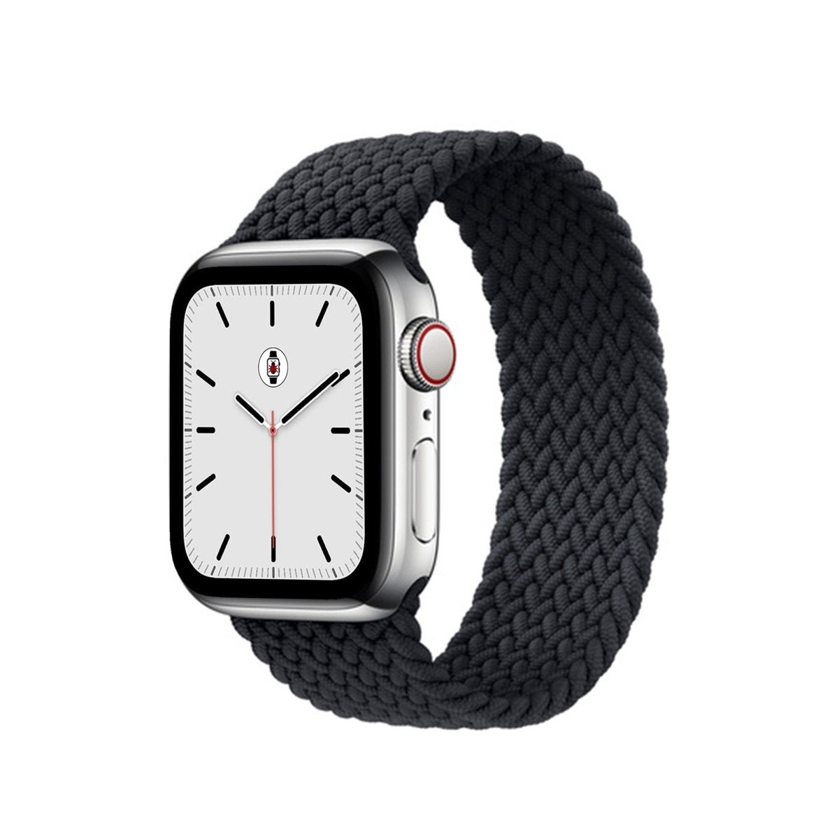 Charcoal BB Braided Solo Loop Apple Watch Band - BugBands