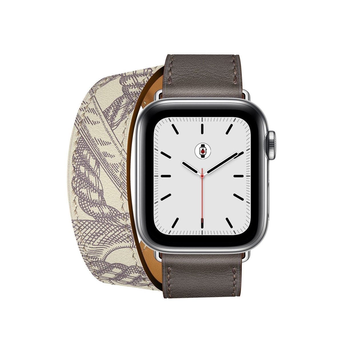 Étain/Béton BB Double Tour Apple Watch Band - BugBands
