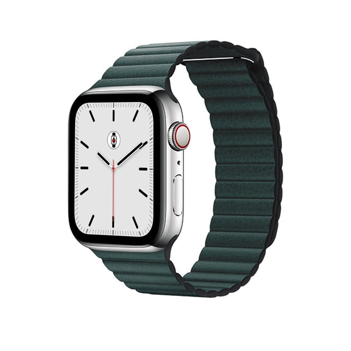 Green BB Leather Loop Apple Watch Band - BugBands