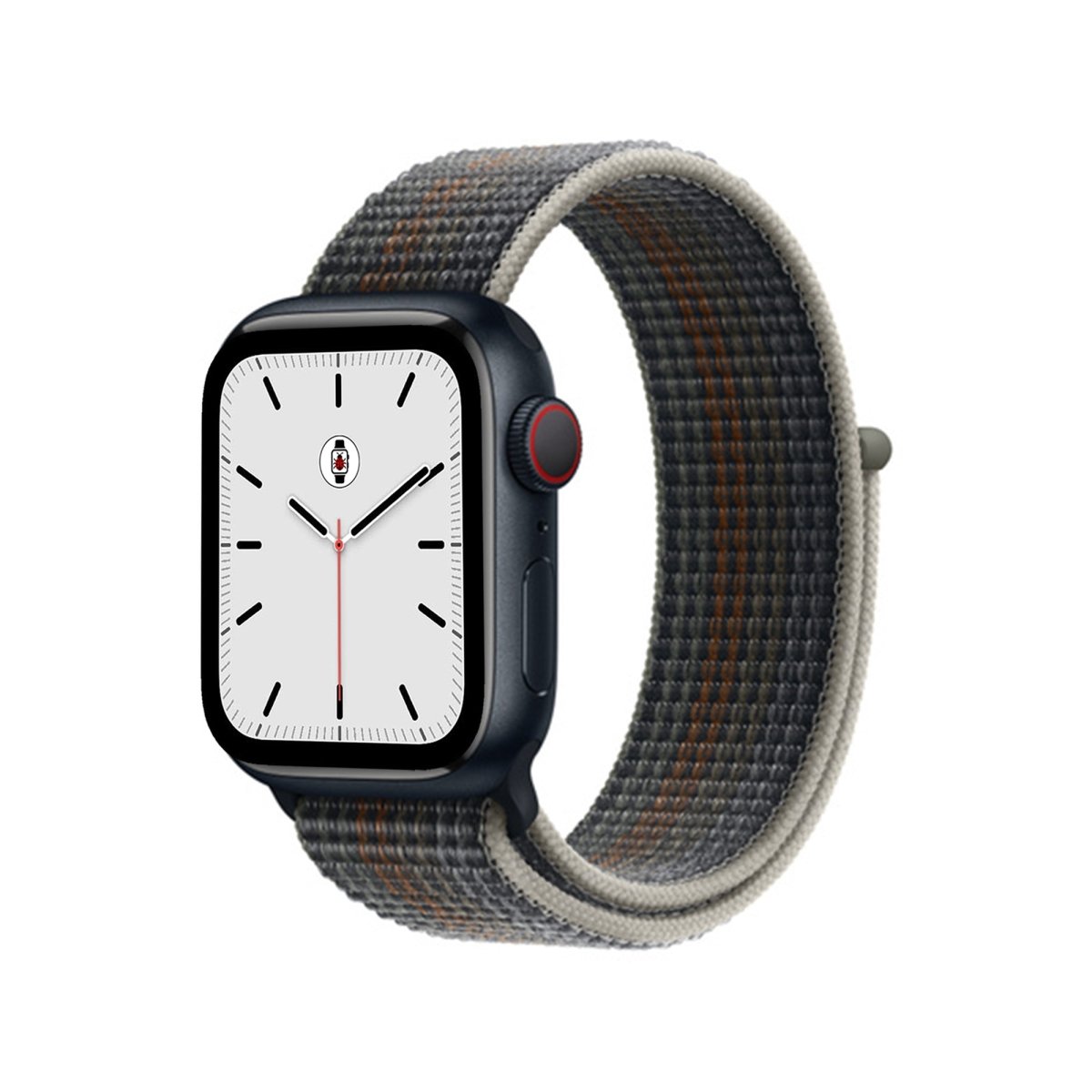 Midnight Grey BB Nylon Sport Loop Apple Watch Band - BugBands