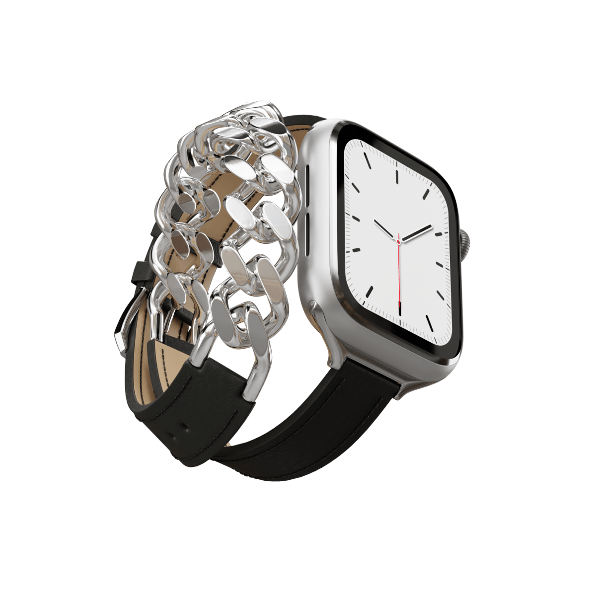 Noir BB Attelage Metal Double Tour Apple Watch Band - BugBands