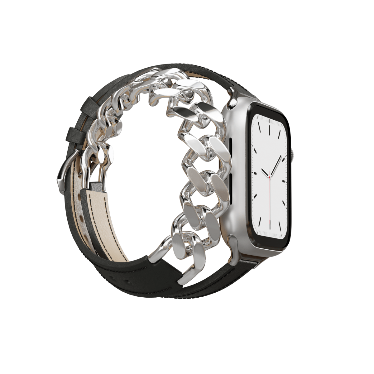 Noir BB Attelage Metal Double Tour Apple Watch Band - BugBands