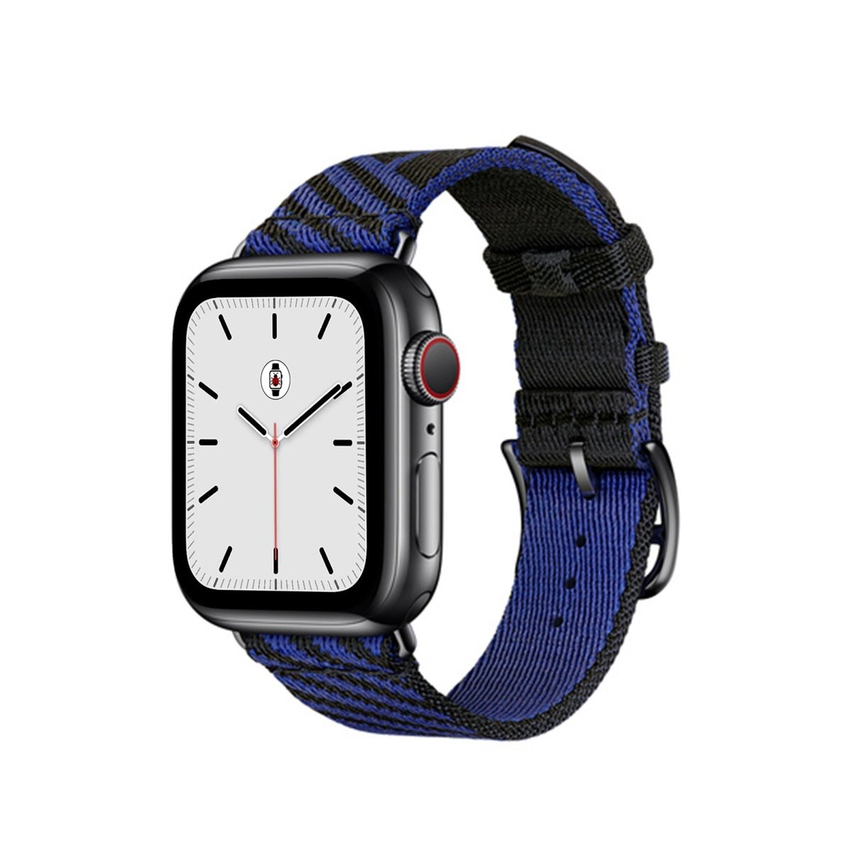 Noir - Bleu/Saphir BB Jumping Single Tour Apple Watch Band - BugBands