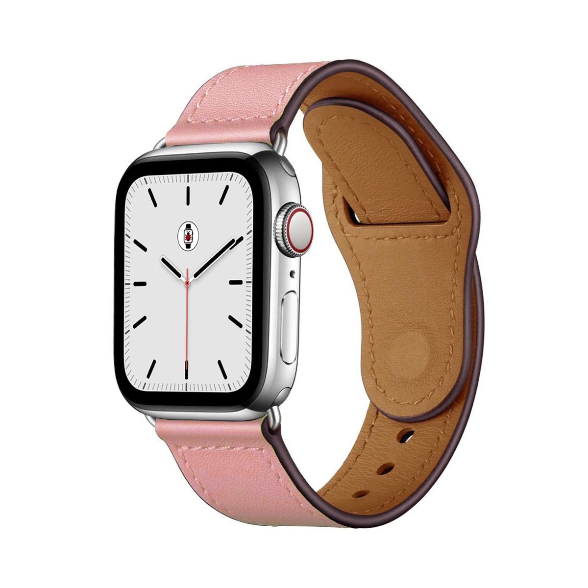 Pink BB Swift Leather Apple Watch Band - BugBands