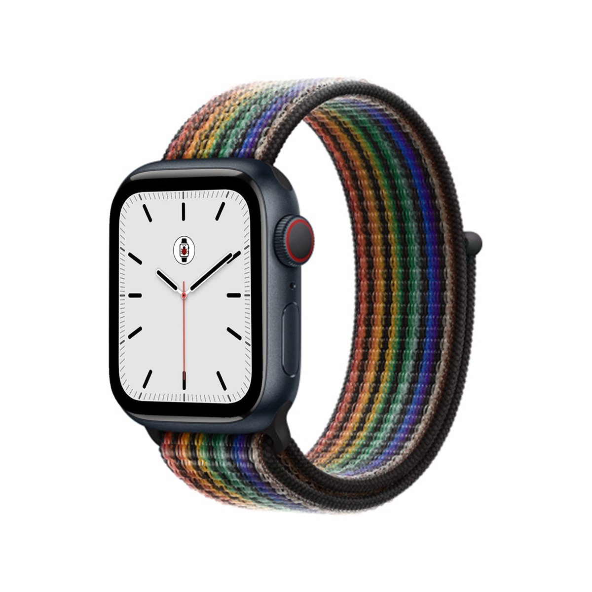 Pride Black BB Nylon Sport Loop Apple Watch Band - BugBands