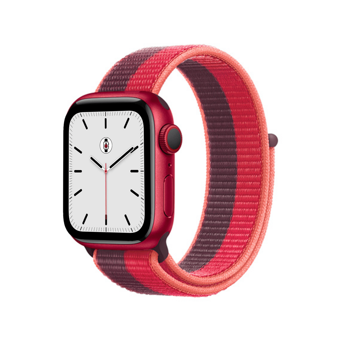 Red/Dark Cherry BB Nylon Sport Loop Apple Watch Band - BugBands