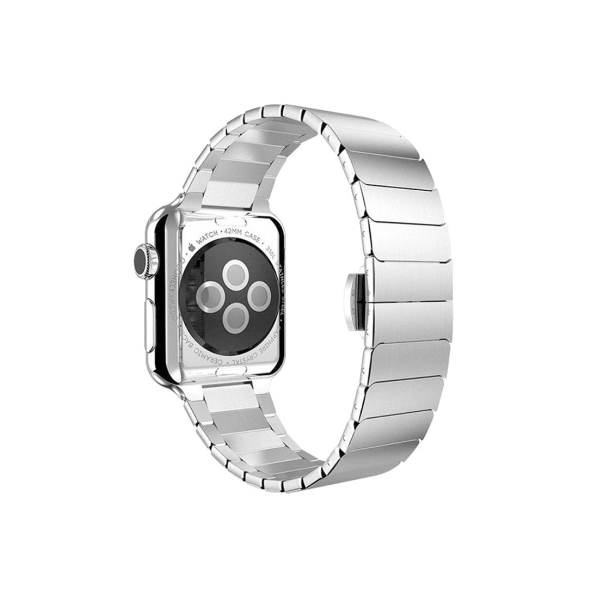 Silver BB Link Bracelet for Apple Watch - BugBands