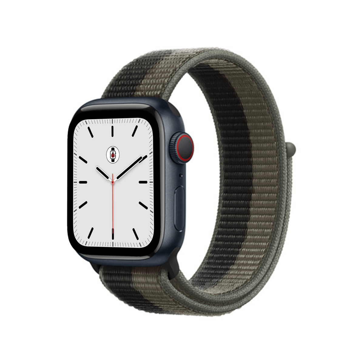Tornado/Grey BB Nylon Sport Loop Apple Watch Band - BugBands