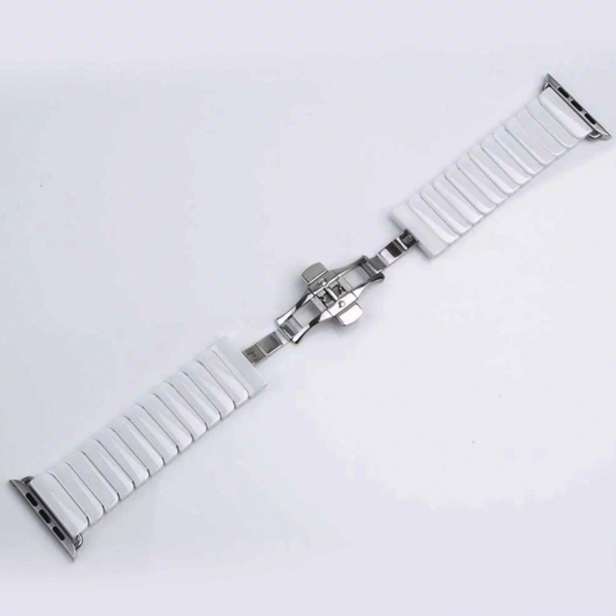 White BB Ceramic Bracelet for Apple Watch - BugBands