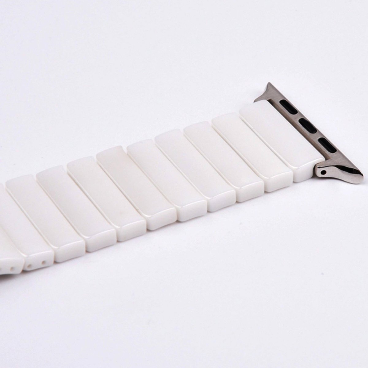 White BB Ceramic Bracelet for Apple Watch - BugBands