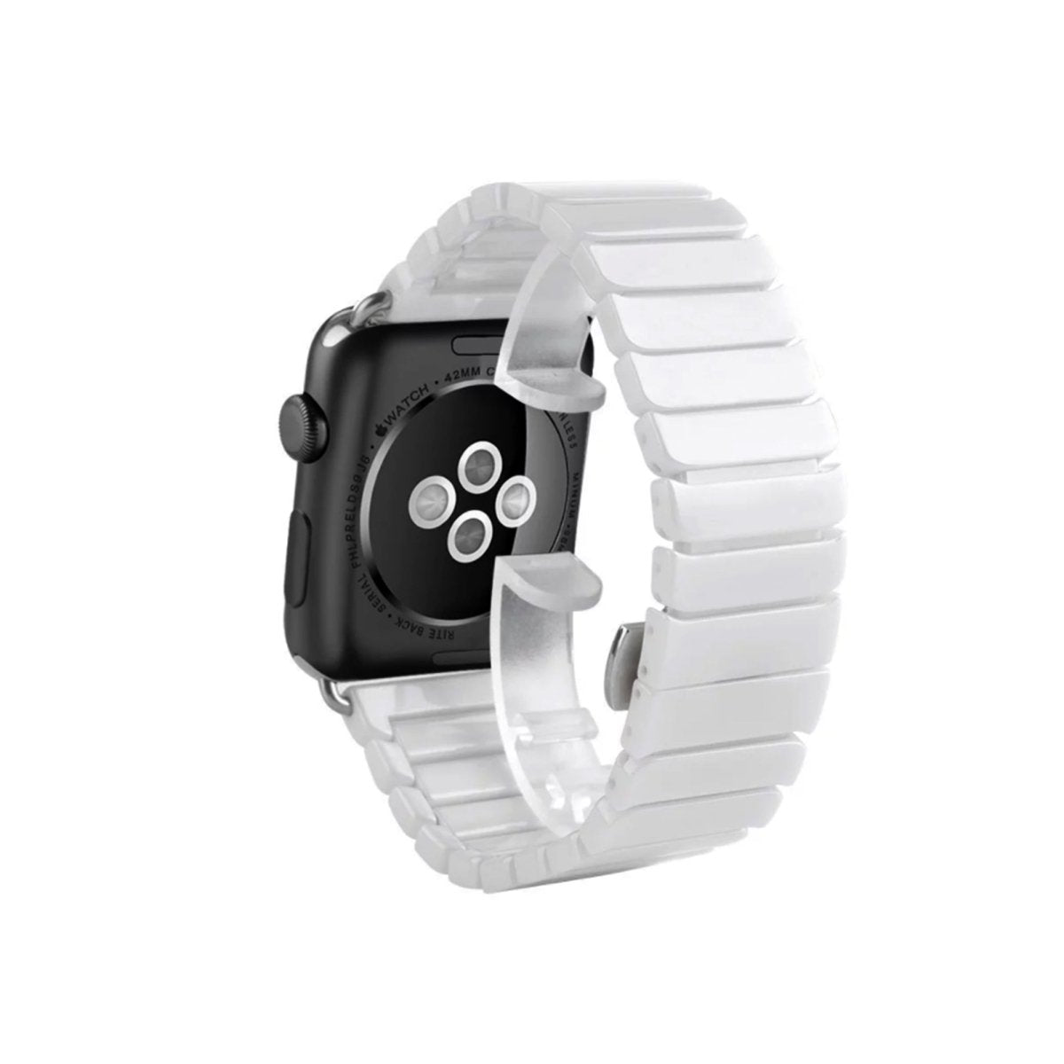 White BB Ceramic Bracelet for Apple Watch - BugBands