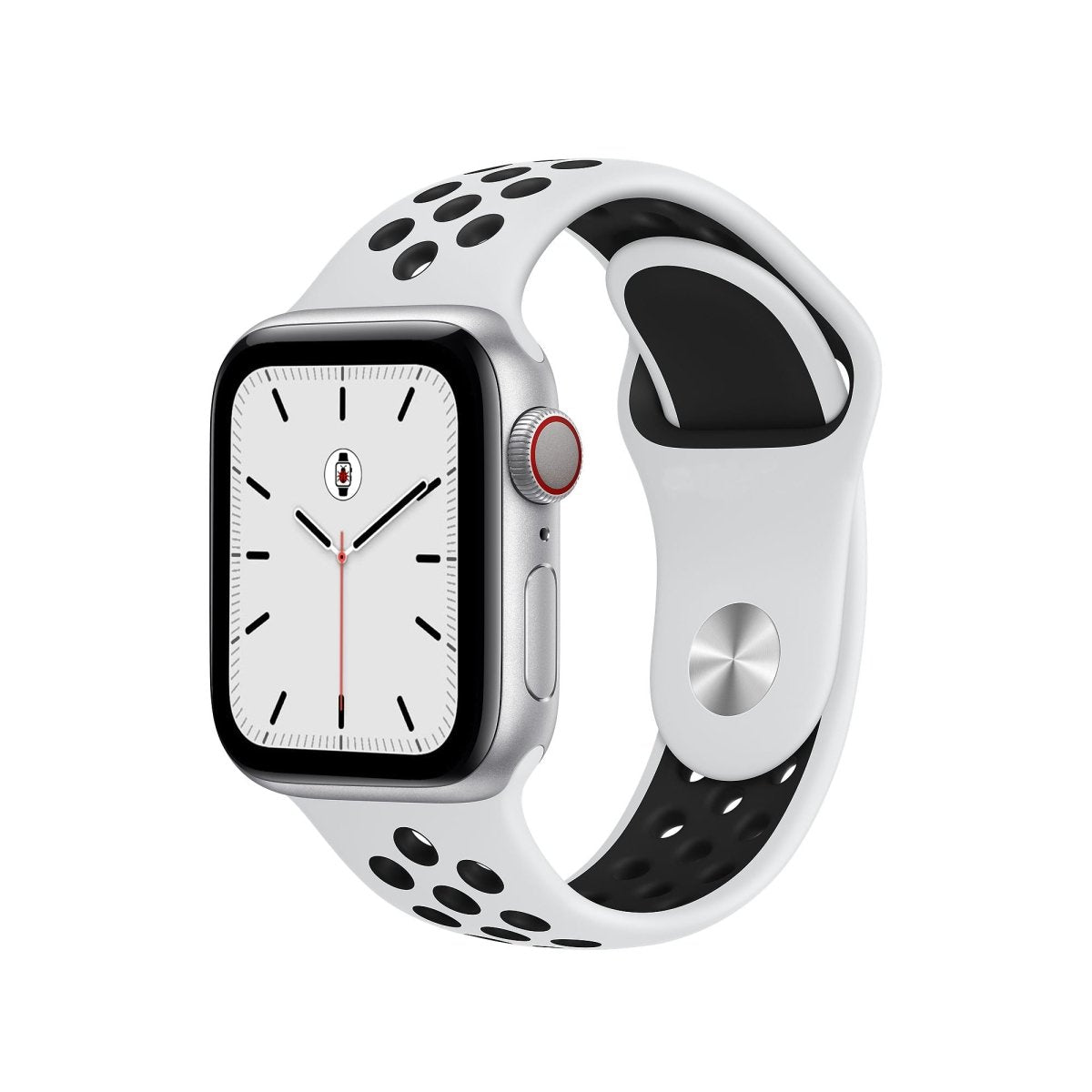 White & Black BB Sport Fit Apple Watch Band - BugBands