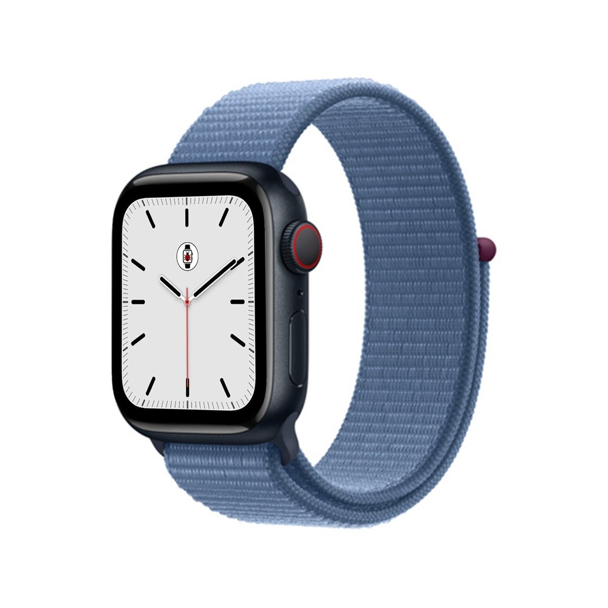 Winter Blue BB Nylon Sport Loop Apple Watch Band - BugBands