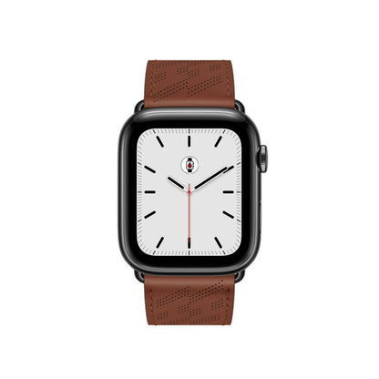 Brown BB H Diagonal Single Tour Apple Watch Band - BugBands